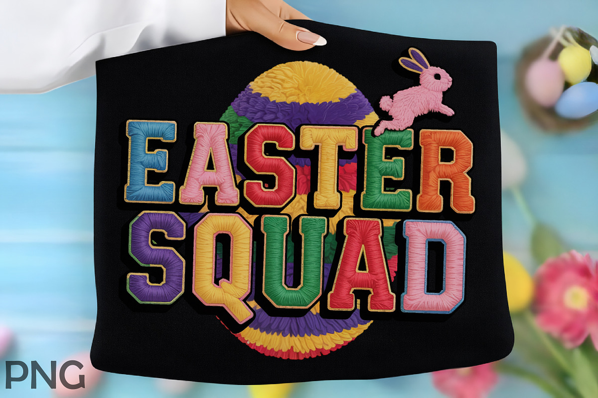 Easter Faux Embroidery Patchwork PNG, a Seasonal Illustration by RobertsArt (Photo 5 of 7)