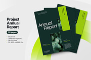 Project Annual Report Template, a Brochure Template by TMint Play (Thumbnail 1 of 8)