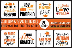 Autumn Svg Bundle, an Object Graphic by CrexoraLab