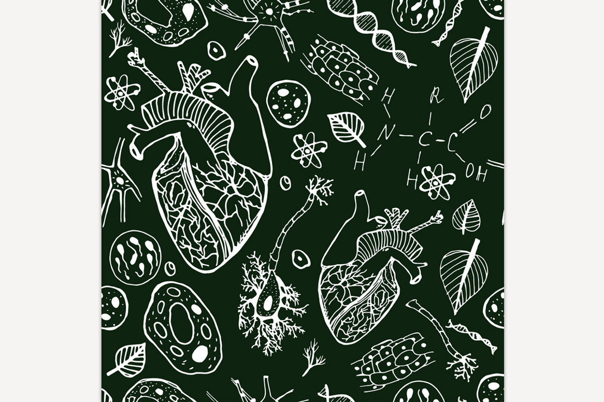 Biological Vector pattern, a Pattern Graphic by Anna's Shop
