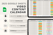 YouTube & Social Media Planner 2025, a Social Media Template by Marketello Studio (Thumbnail 1 of 6)