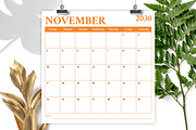 2030 12x12 COLOR Calendar Template, a Stationery Template by Running With Foxes (Thumbnail 6 of 6)