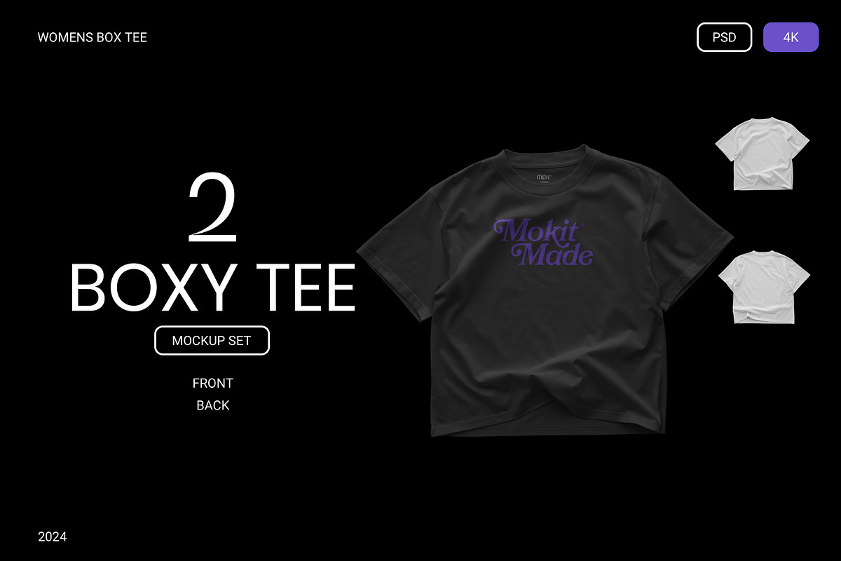MOKITUP: Womens Boxy Tee Mockup, a Shirt Mockup by MOKITUP (Photo 1 of 4)