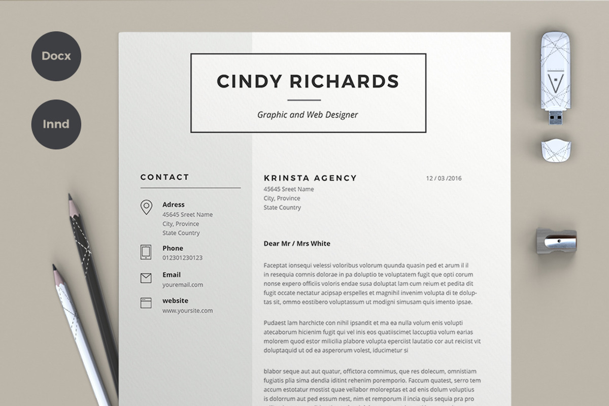 Resume Cindy (2 pages), a Resume Template by sz81 (Photo 5 of 5)