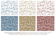 Mexico Toile de Jouy Pattern, a Background Graphic by Hughes Studio (Thumbnail 2 of 8)
