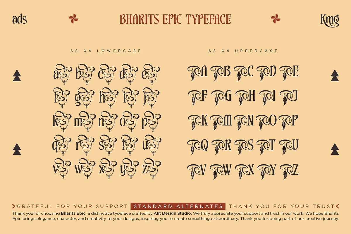 Bharits Epic Typeface, a Serif Font by alit design (Photo 16 of 20)