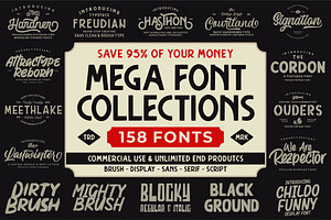 The MEGA FONT COLLECTIONS 2021