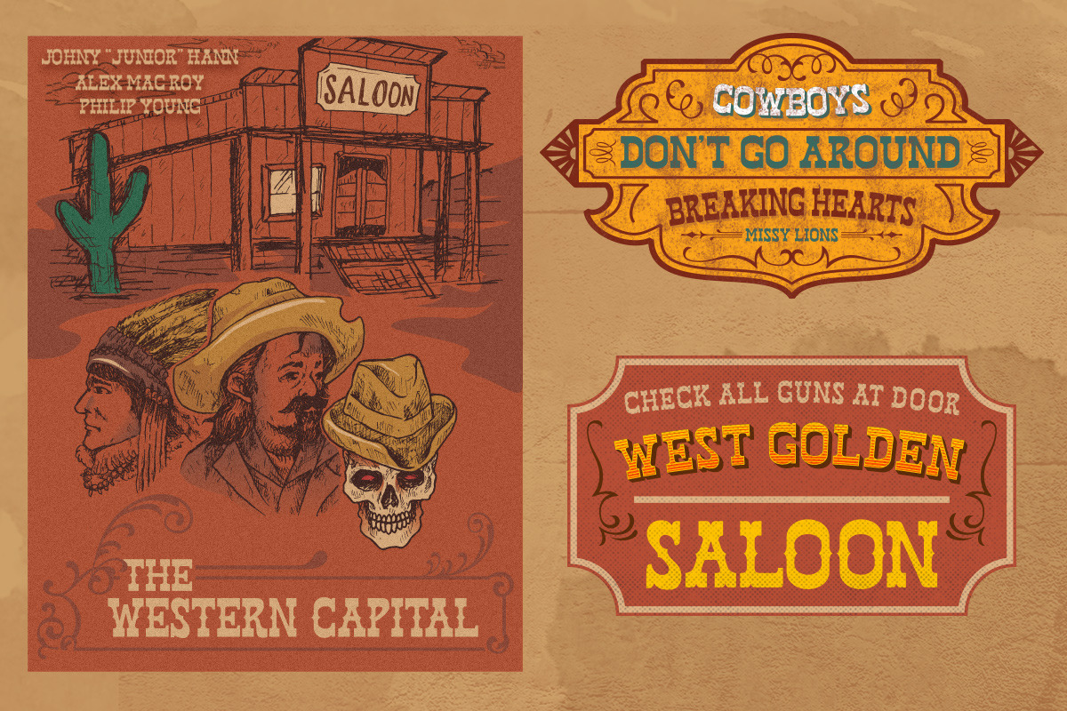 West Hood - 6 FONTS! preview 4