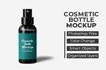 Cosmetic Bottle Mockup