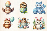 Easter Owl Sublimation Clipart, an Illustration by DreamArtGraphic (Thumbnail 4 of 4)