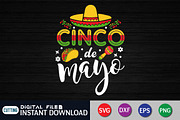 Cinco De Mayo T-Shirt Design, an Object Graphic by FunnySVGCrafts (Thumbnail 1 of 3)
