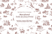 Maryland Seamless Pattern Set, a Background Graphic by Hughes Studio (Thumbnail 1 of 11)