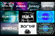 Font Bundle Techno Font