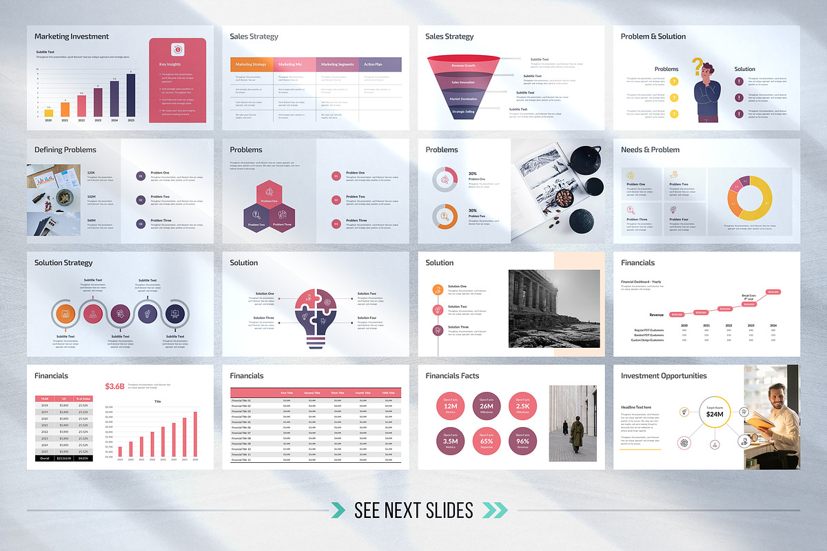 Pitch Deck Presentation Bundle, a Presentation Template by White Graphic (Photo 10 of 13)