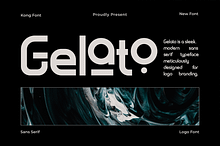 Gelato – A Modern Sans Serif Font