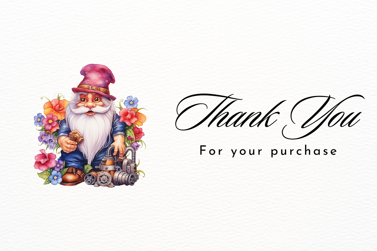 Steampunk Gnome with Flowers, a Person Illustration by New-School-Wave (Photo 5 of 5)