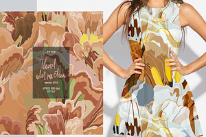 44 Floral Abstraction Vector Set