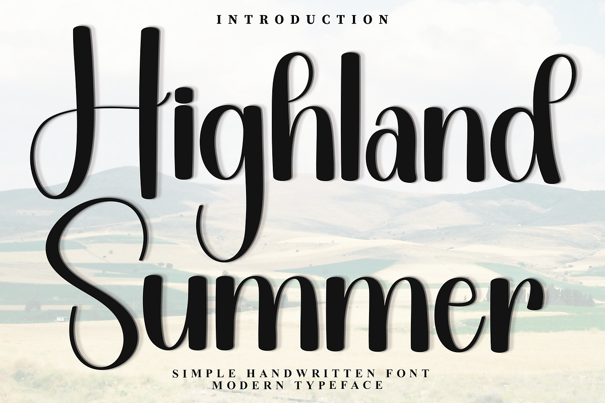 Highland Summer, a Handwritten Font by InermediaSTUDIO (Photo 1 of 8)