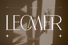 Lecmer Elegant Ligature Serif Font