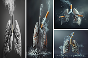 No Smoking Concept, a Background Graphic by Printable Treasure (Thumbnail 2 of 3)