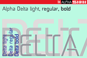 Alpha Series Font Collection, a Sans Serif Font by Wiescher Design (Thumbnail 4 of 10)