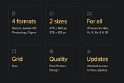 Awesome iOS UI Kit, an UI Kit Template by uibundle.com (Thumbnail 3 of 22)