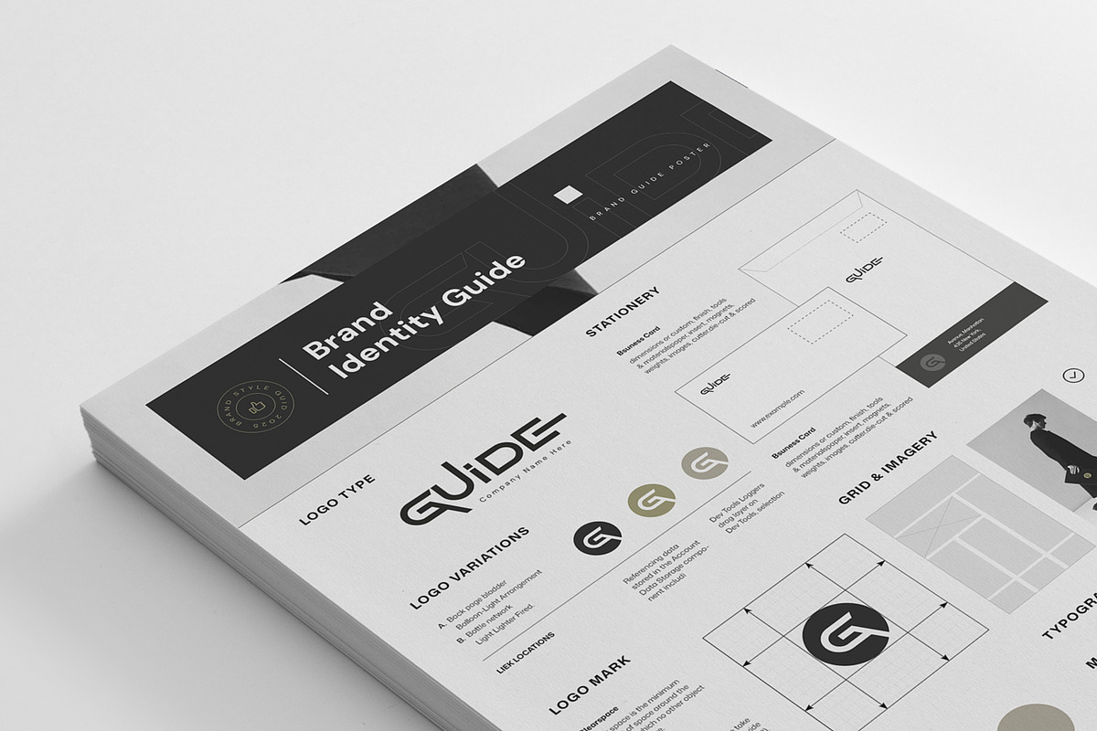 Brand Guidelines Poster Template, a Poster Template by KreateTribe (Photo 2 of 2)