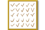 Big Set of Few Vector Check Marks, an Icon by FineArtStudio (Thumbnail 3 of 3)