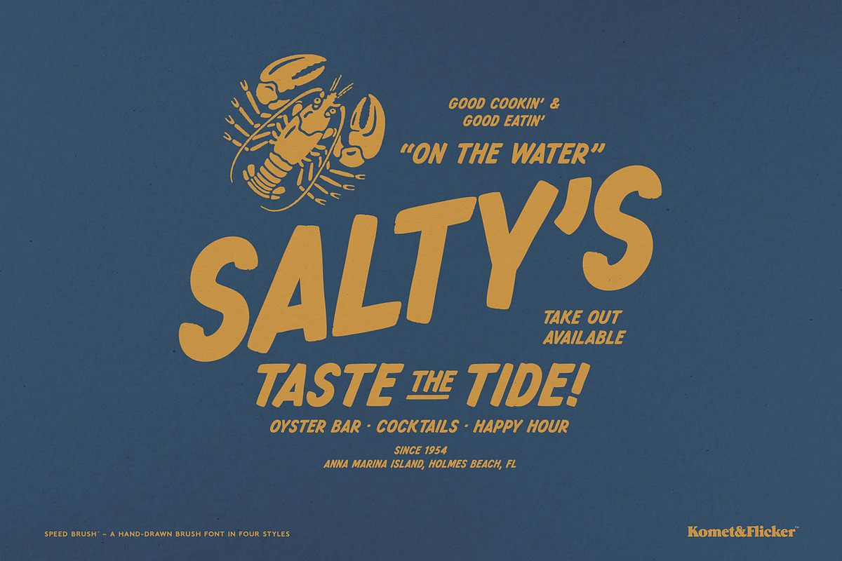 SPEED BRUSH, a Font by Komet & Flicker (Photo 12 of 15)