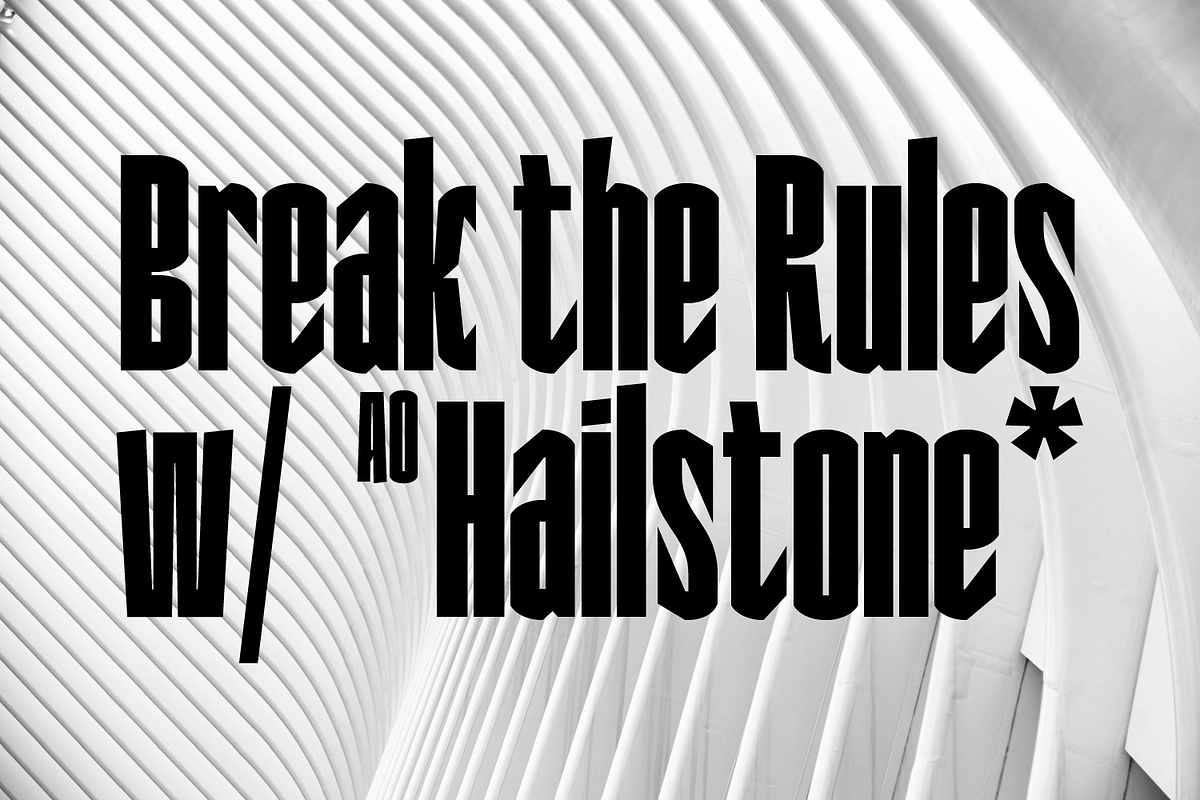 AO Hailstone - Condensed Display, a Sans Serif Font by OwunStudio (Photo 8 of 18)