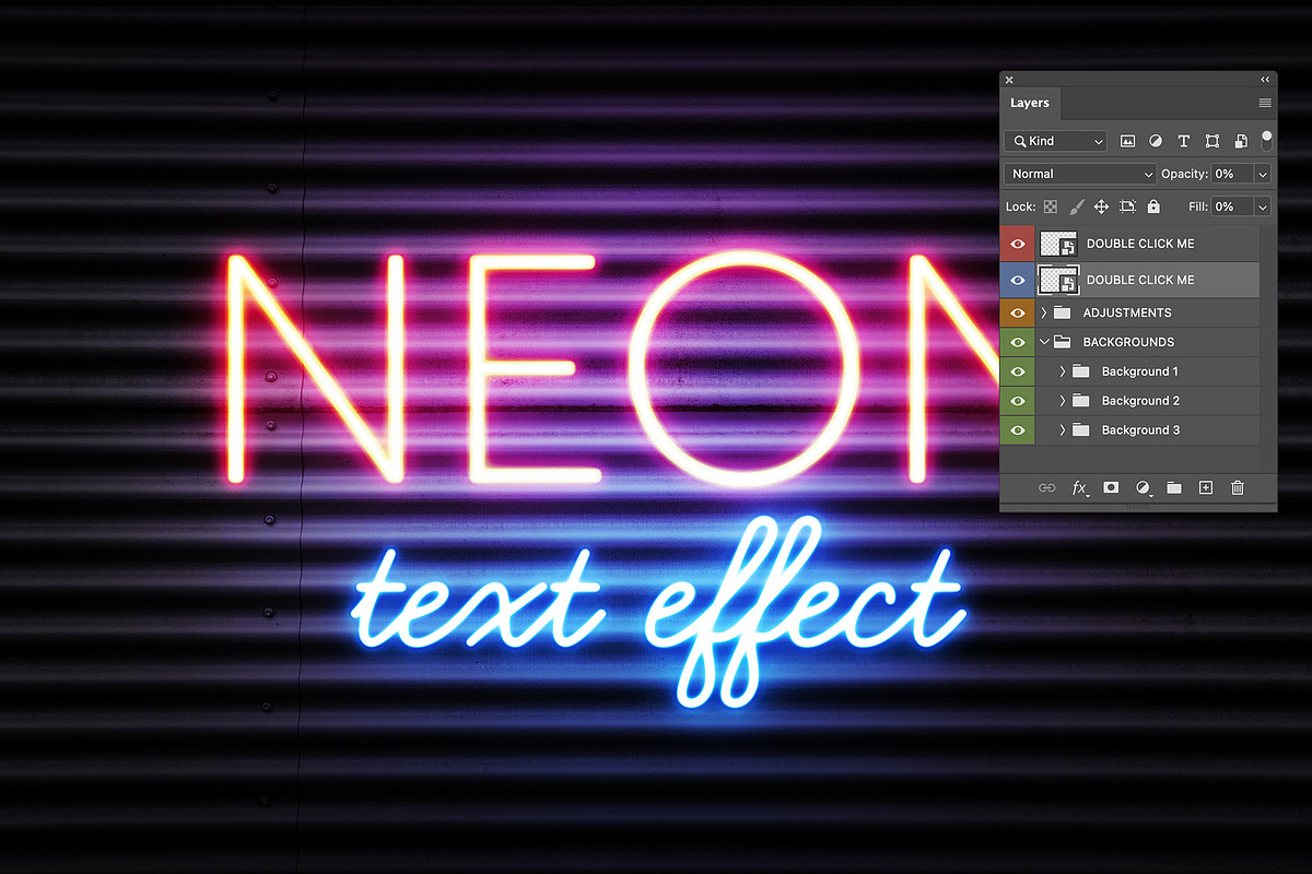 Realistic NEON effect, a Mockup by Twin Design (Photo 2 of 5)