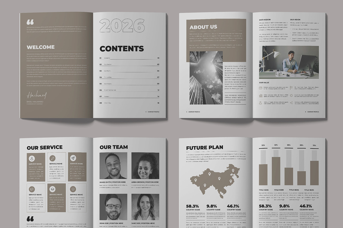 Company Profile, a Brochure Template by ContestDesign (Photo 3 of 4)