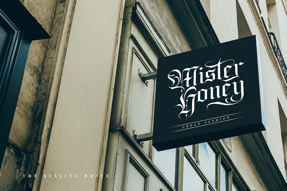 The Quality Brave Typeface, a Blackletter Font by alit design (Photo 15 of 17)