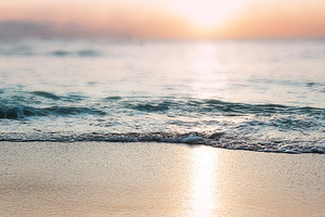 Ocean Sunset At The Beach