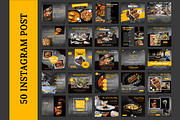 Food Restaurant Instagram Template, a Social Media Template by LushBury (Thumbnail 2 of 8)