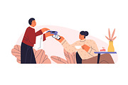 People use contactless payment set, a Finance Illustration by Good Studio (Thumbnail 2 of 5)