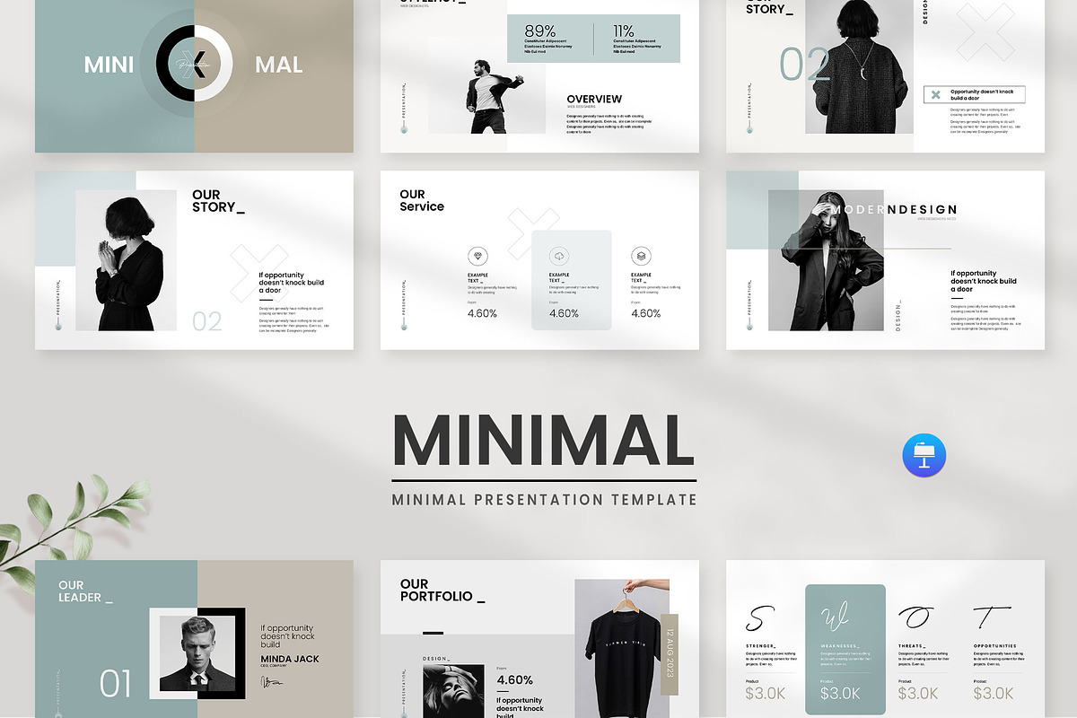 X-Minimalist Presentation, a Presentation Template by KreateTribe (Photo 6 of 7)