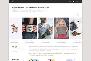 Anurati - Website PSD Template