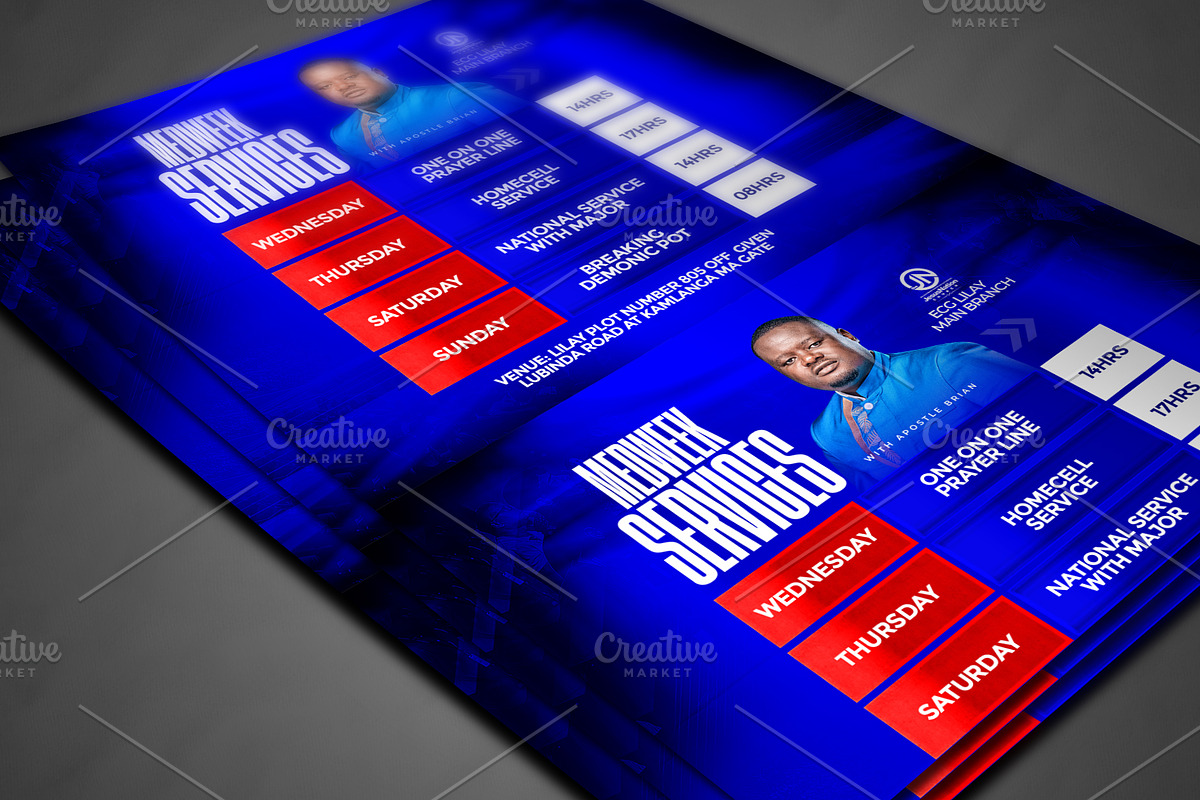 Church Weekly Programs flyer templat, a Social Media Template by church flyer templates (Photo 4 of 4)
