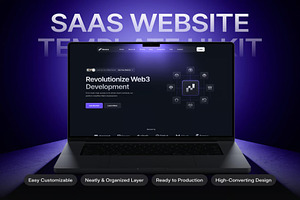 Nexora SaaS Website Template UI Kit, an UI Kit Template by Lumina_ui_ux202
