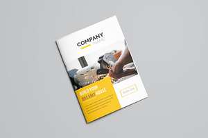 Creative Yellow Bifold Brochure, a Brochure Template by ZAAS