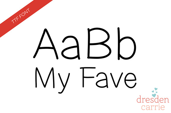 My Fave Hand-Drawn Font preview 4