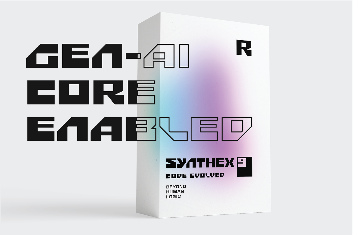 Rykx–Next Gen Bold Display Font, a Sans Serif Font by Ebad Designs (Photo 6 of 8)