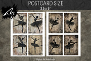 Shabby Chic Gothic Ballerina Figures, a Person Illustration by Digital Art Mahdiseño (Thumbnail 8 of 9)
