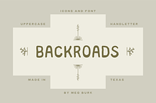 Backroads - Font and Icons