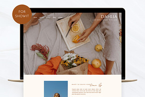 Boho Coach Showit Website Template