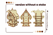Fantasy Plant House - Laser Cut File, an Object Graphic by VectorPainter (Thumbnail 14 of 17)