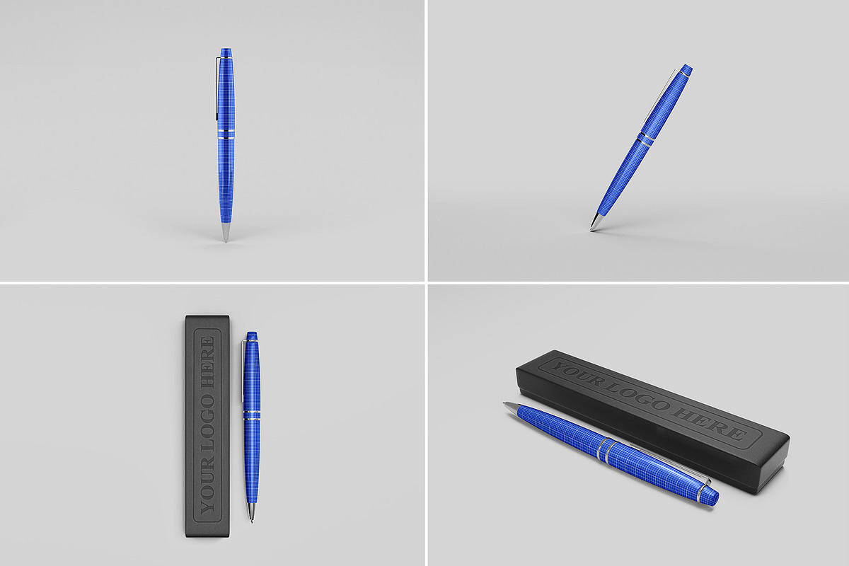 Ballpoint Pen Mockup - 8 views, a Pens & Pencil Mockup by Illusiongraphic (Photo 26 of 26)