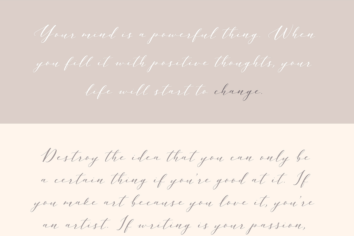 Rather Pale Script, Logos & Clipart, a Script Font by eclosque (Photo 12 of 14)