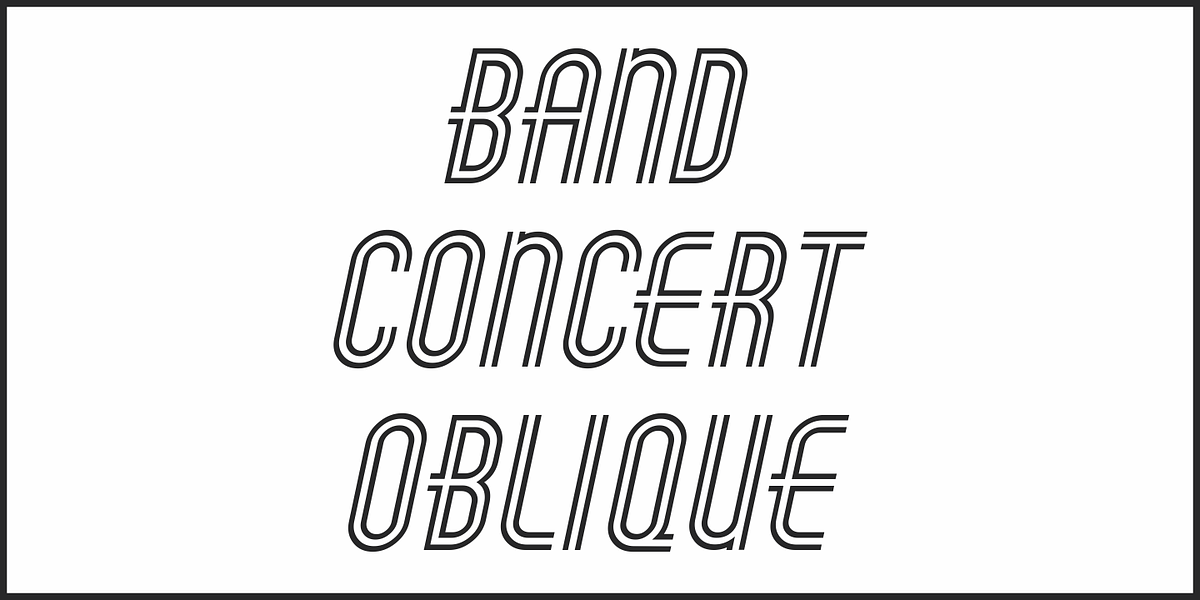 Band Concert JNL, a Font by Jeff Levine Fonts (Photo 4 of 5)